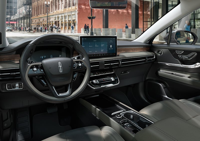The interior dashboard of 2024 Lincoln Corsair® SUV is shown here. | Oliver Lincoln in Plymouth IN
