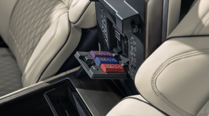 Digital Scent cartridges are shown in the diffuser located in the center arm rest. | Oliver Lincoln in Plymouth IN